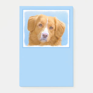 Nova Scotia Duck Tolling Retriever Dog Painting Post-it Klebezettel