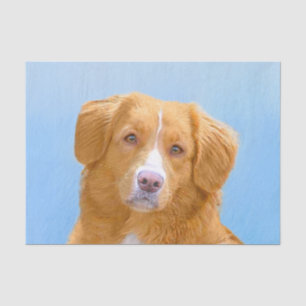 Nova Scotia Duck Tolling Retriever Dog Painting Seidenpapier