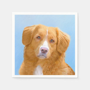 Nova Scotia Duck Tolling Retriever Dog Painting Serviette