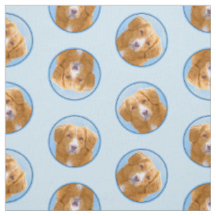 Nova Scotia Duck Tolling Retriever Dog Painting Stoff