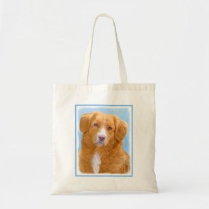 Nova Scotia Duck Tolling Retriever Dog Painting Tragetasche
