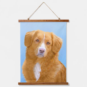 Nova Scotia Duck Tolling Retriever Dog Painting Wandteppich Mit Holzrahmen