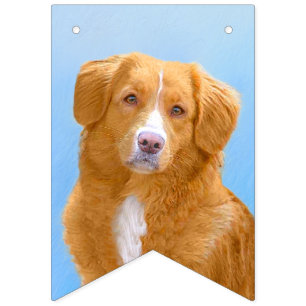 Nova Scotia Duck Tolling Retriever Dog Painting Wimpelkette