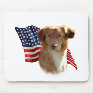 Nova Scotia Duck Tolling Retriever Flag Mousepad