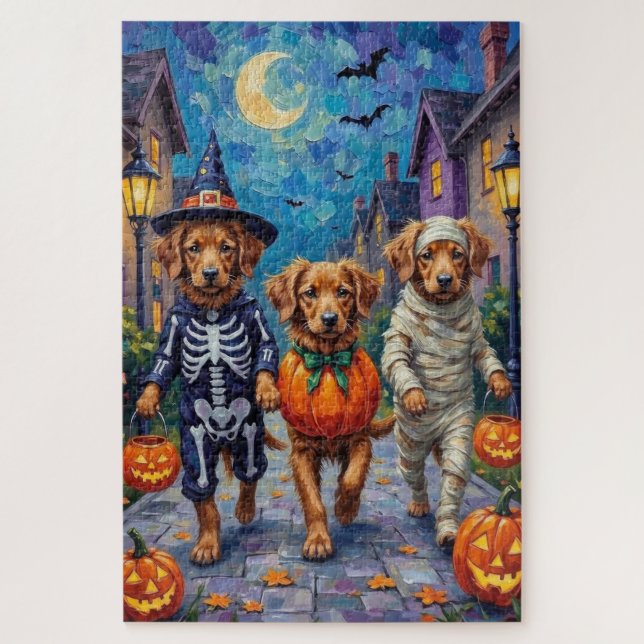Nova Scotia Duck Tolling Retriever Halloween (Vertikal)