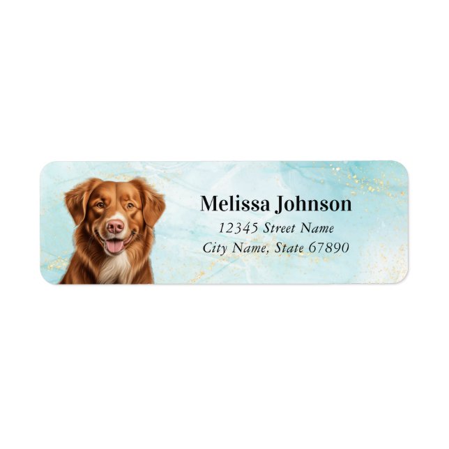 Nova Scotia Duck Tolling Retriever Return Labels (Vorne)
