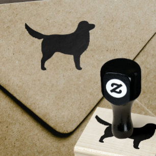 Nova Scotia Duck Tolling Retriever Silhouette Gummistempel