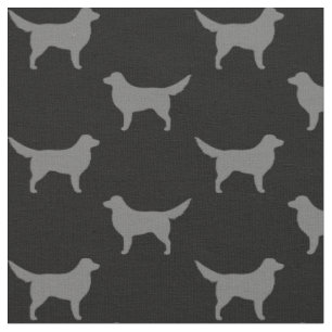 Nova Scotia Duck Tolling Retriever Silhouetten Stoff