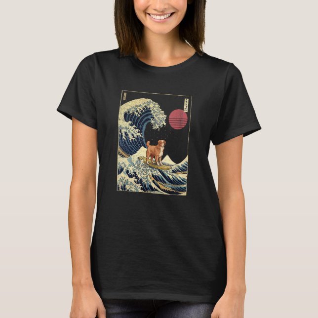 Nova Scotia Duck Tolling Retriever Toller Japanisc T-Shirt (Vorderseite)