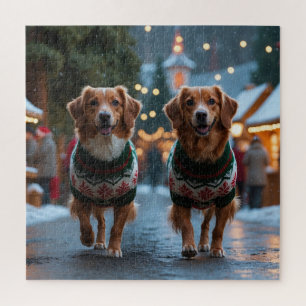 Nova Scotia Duck Tolling Retriever Weihnachts Schn
