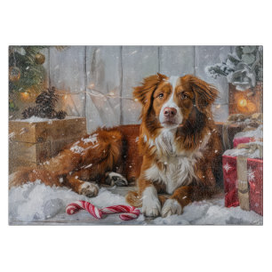 Nova Scotia Duck Tolling Retriever Weihnachtsfestl Schneidebrett