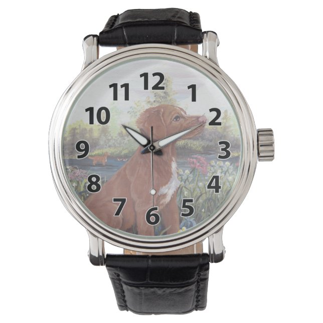 Nova Scotia Duck Tolling Retriever Wristwatch Armbanduhr (Vorderseite)