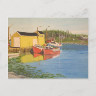 Nova Scotia Fischereidock Postkarte