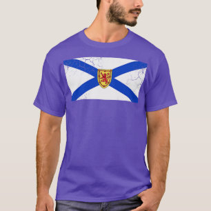 Nova Scotia Flagge Kanada Vintage Verblassen T-Shirt