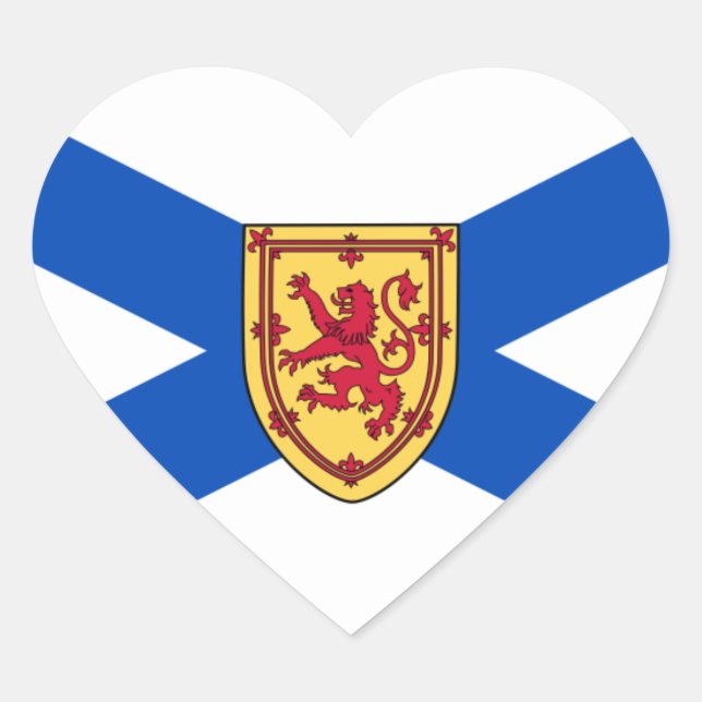 nova scotia Herz-Aufkleber (Vorderseite)