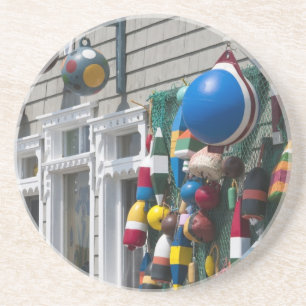 Nova Scotia, Kanada. Bojen-Shop in Blue Rocks in Getränkeuntersetzer