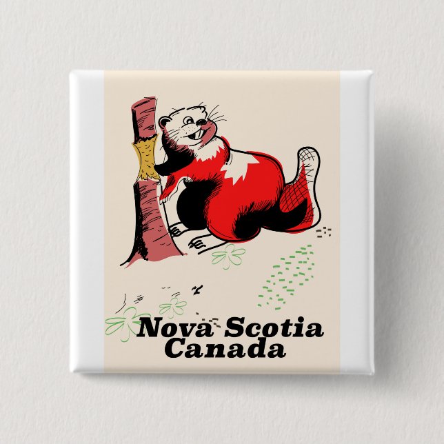 Nova Scotia Kanada Button (Vorderseite)