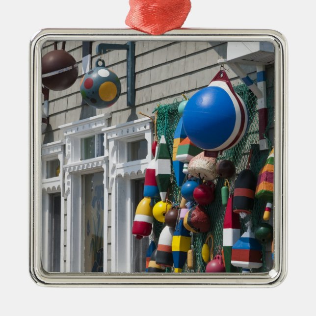 Nova Scotia, Kanada. Einkaufsgeschäft in Blue Rock Silbernes Ornament (Vorne)