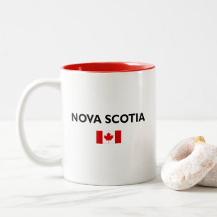 Nova Scotia Kanada Kanadische Flagge Licht Farbe Zweifarbige Tasse