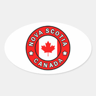 Nova Scotia Kanada Ovaler Aufkleber