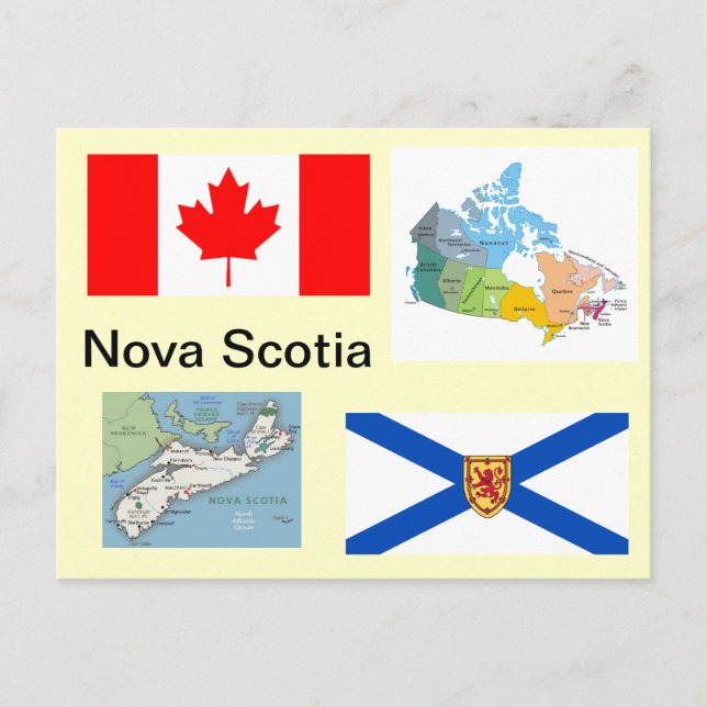 Nova Scotia Kanada Postkarte (Vorderseite)