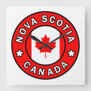 Nova Scotia Kanada Quadratische Wanduhr