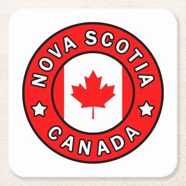 Nova Scotia Kanada Rechteckiger Pappuntersetzer (Vorderseite)