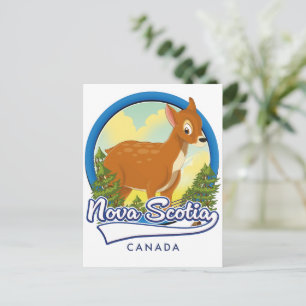 Nova Scotia Kanada Reiselogo Einladungspostkarte