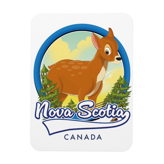 Nova Scotia Kanada Reiselogo Magnet (Vertikal)