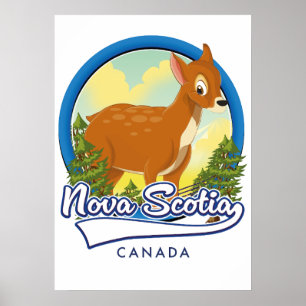 Nova Scotia Kanada Reiselogo Poster