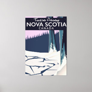 Nova Scotia, Kanada Reiseplakat. Leinwanddruck