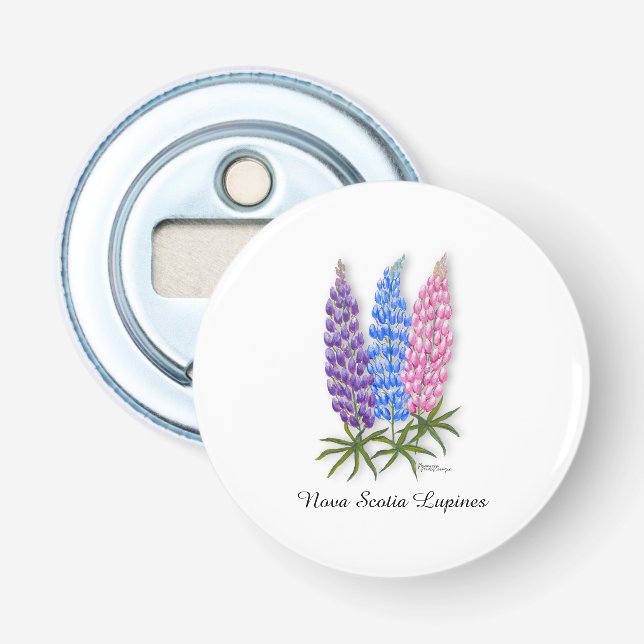 Nova Scotia Lupines Flaschenöffner (Vorderseite)