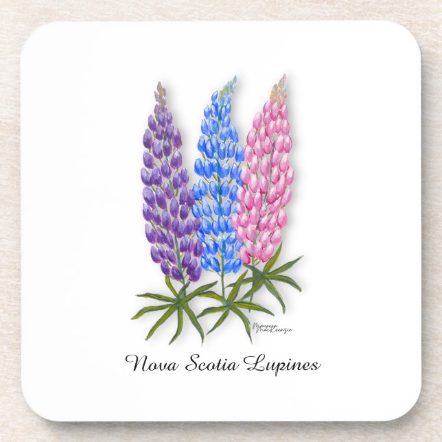 Nova Scotia Lupines Getränkeuntersetzer (Vorderseite)