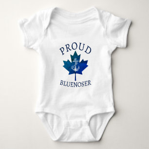 Nova Scotia Proud Bluenoser Ankermaplatte Baby Strampler