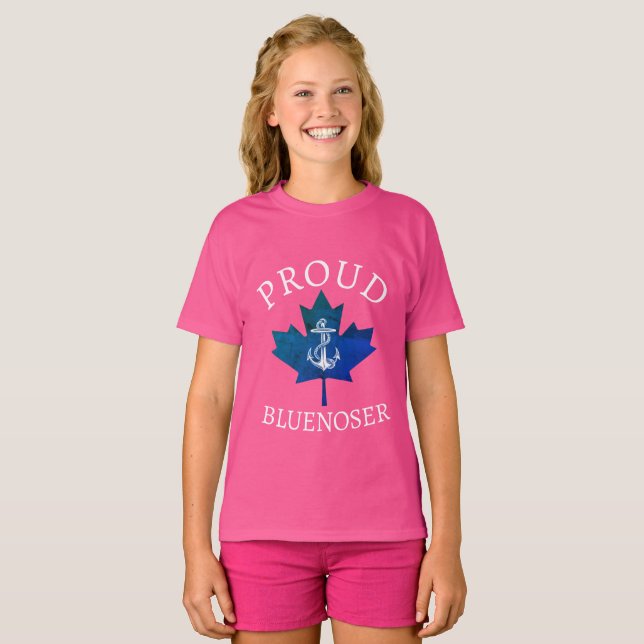 Nova Scotia Proud Bluenoser Ankermaplatte T-Shirt (Vorne ganz)