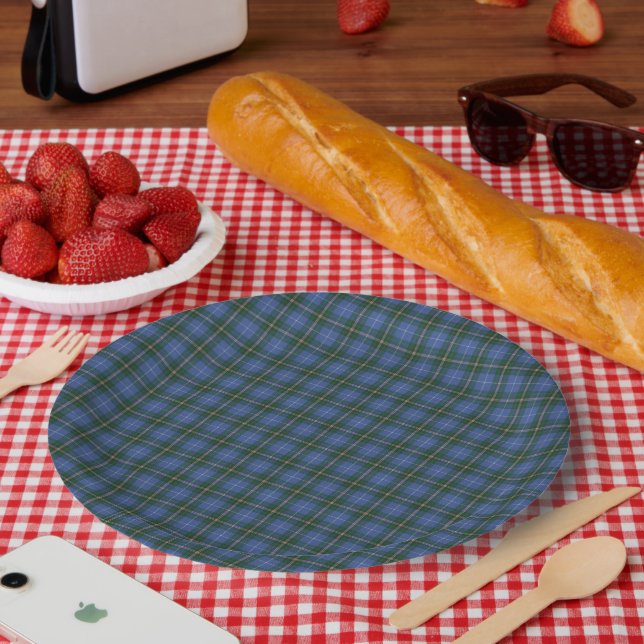 Nova Scotia Provincial Tartan Pappteller (Picknick)