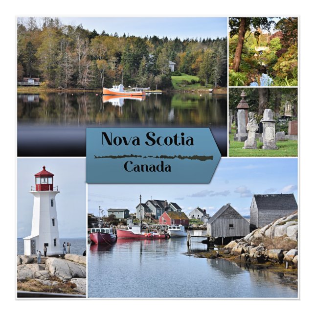 Nova Scotia Reiseplakat, Fotodruck (Vorne)