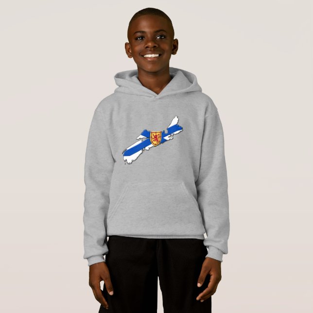 Nova Scotia Shirt Halifax Shirt Nova scotia Karte (Vorne ganz)