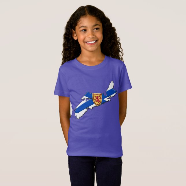 Nova Scotia Shirt Halifax Shirt Nova scotia Karte (Vorne ganz)
