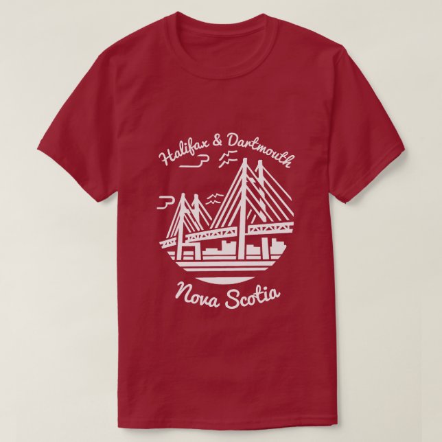 Nova Scotia Shirt Halifax und Dartmouth Shirt (Design vorne)