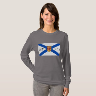 Nova Scotia Shirt nova scotia flag 902 Editable