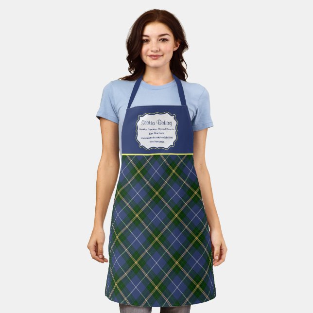 Nova Scotia Tartan Kariert Business Schürze (Getragen)