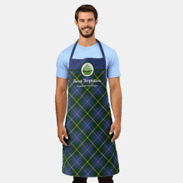 Nova Scotia Tartan Karierte Bäckerei Cupcake Große Schürze
