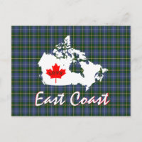 Nova Scotia tartan Postkarte an der Ostküste anpas