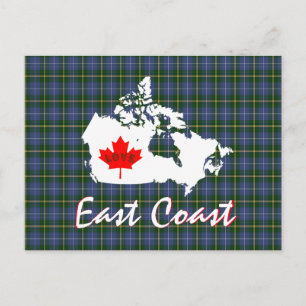 Nova Scotia tartan Postkarte an der Ostküste anpas