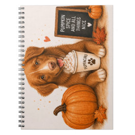 Nova Scotia Toller Herbst Notizblock