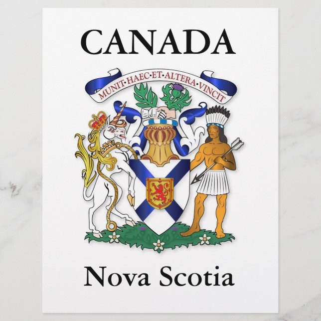 Nova Scotia Wappen Flyer (Vorne)