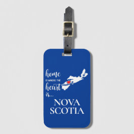 Nova Scotia Zuhause ist der Ort, wo das Herz... Gepäckanhänger
