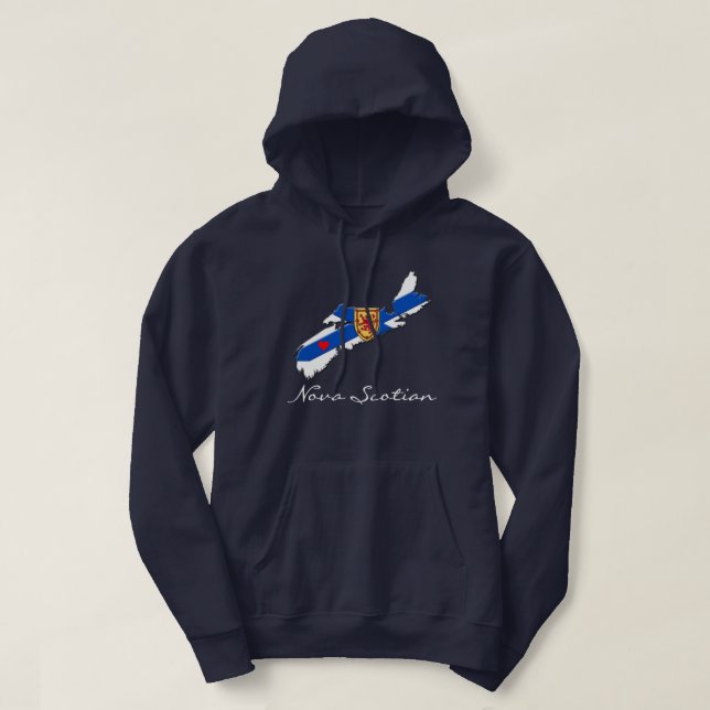 Nova Scotian Nova Scotia Halifax Dartmouth Liebe H Hoodie (Design vorne)
