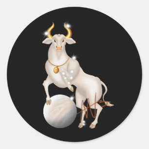 Nova Taurus Venus Zodiac Runder Aufkleber